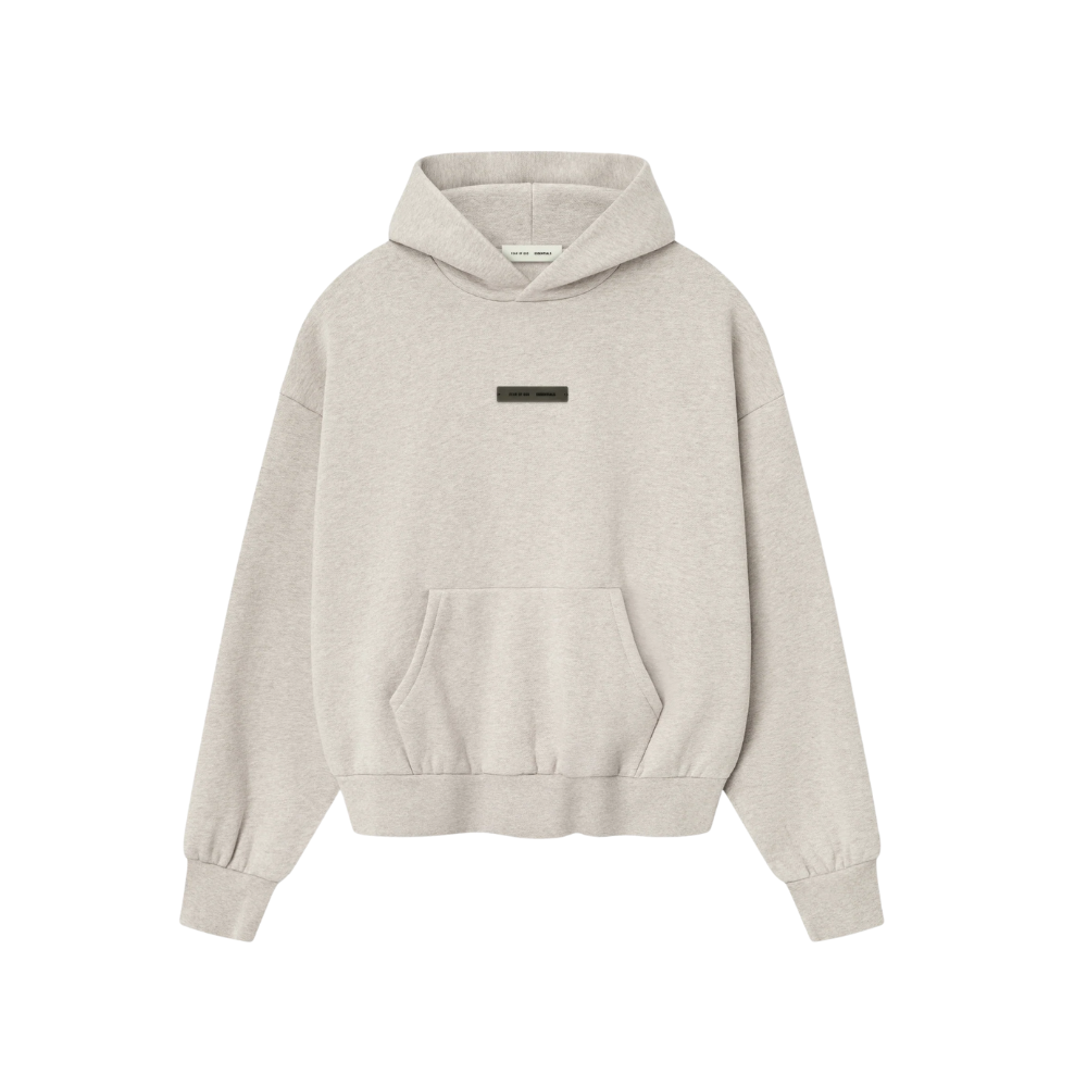 Fear of God Essentials Heather Stone Classic Fleece Hoodie